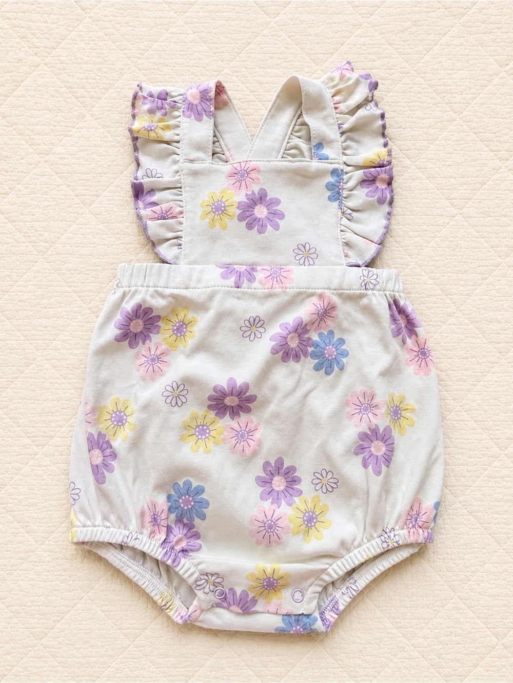 Kissy Love by Kissy Kissy Floral Bubble Romper 3-6M Pima Cotton NWOT